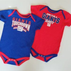 Giants NFL onesie bundle